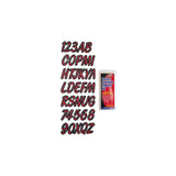 Hardline Products REBKG400 Letter Kit Red/Black Marine Boat