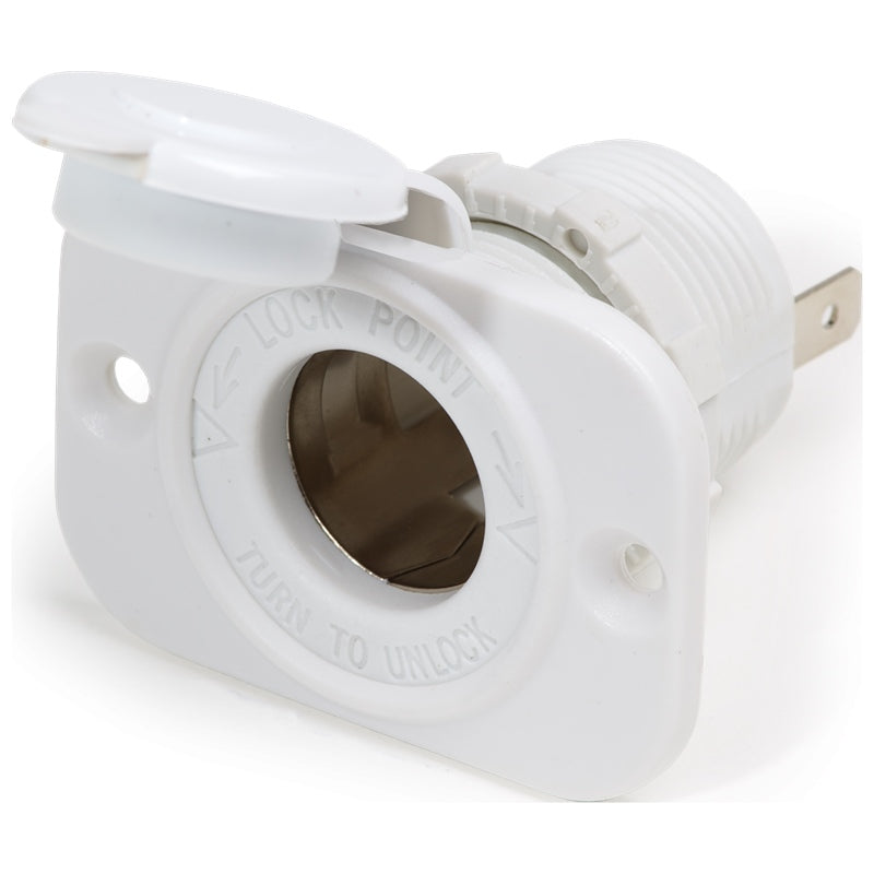 Blue Sea 1011200-BSS 12VDC Dash Socket White Marine Boat
