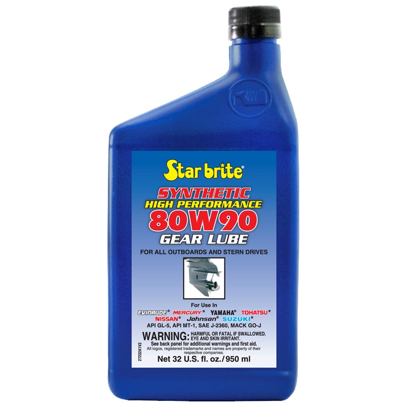 Star Brite 27232 Lower Unit Lube Synthetic 80W90 QT Marine Boat
