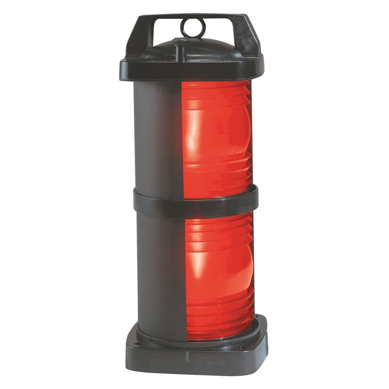 Perko 1364 RE0 Blk Double Lens Black/Polypropylene Side Light Red Marine Boat