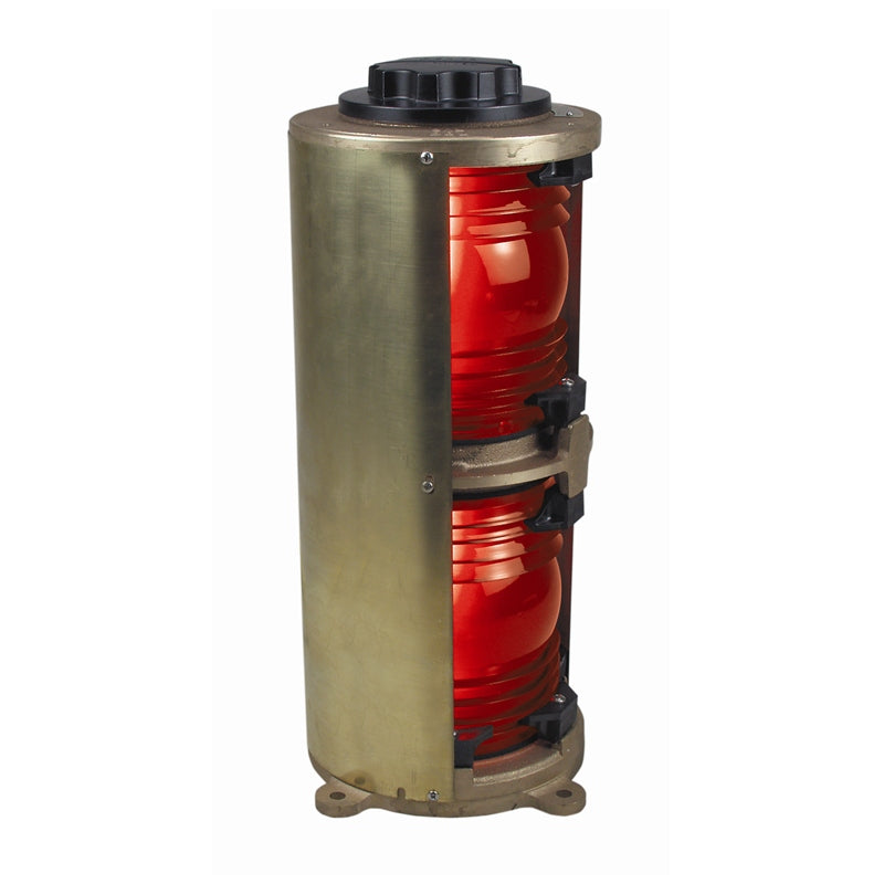 Perko 1164 RE0 PLB DOUBLE LENS BRZ SIDE LIGHT RED
