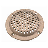 Perko 5" Round Bronze Strainer for 2" T-Hulls - 0086DP5PLB