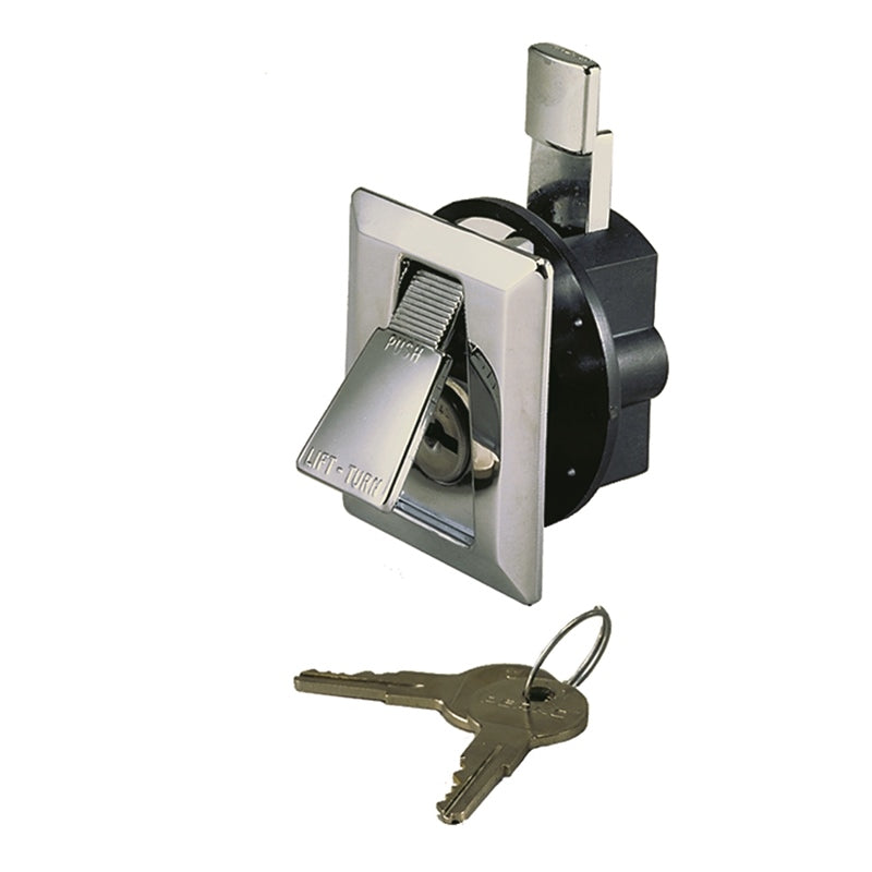 Perko 0921 DP0 Chr Flush Cabinet Lock Chr Marine Boat
