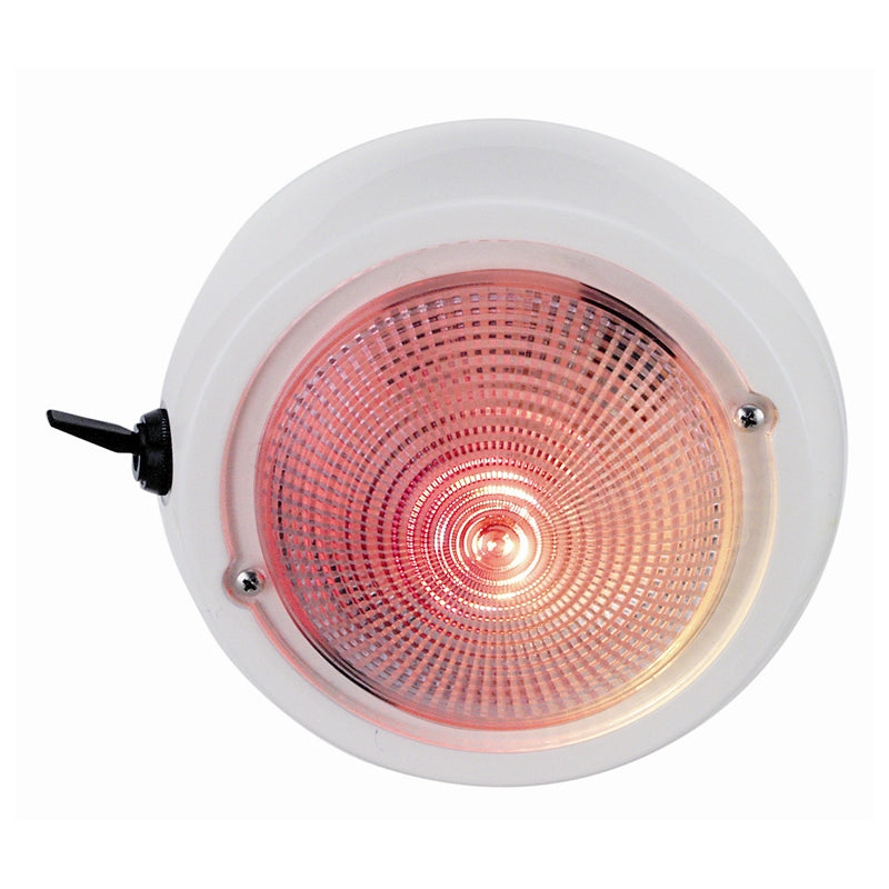 Perko 1263 DP1 Wht Dome Light White/Red 5" Marine Boat