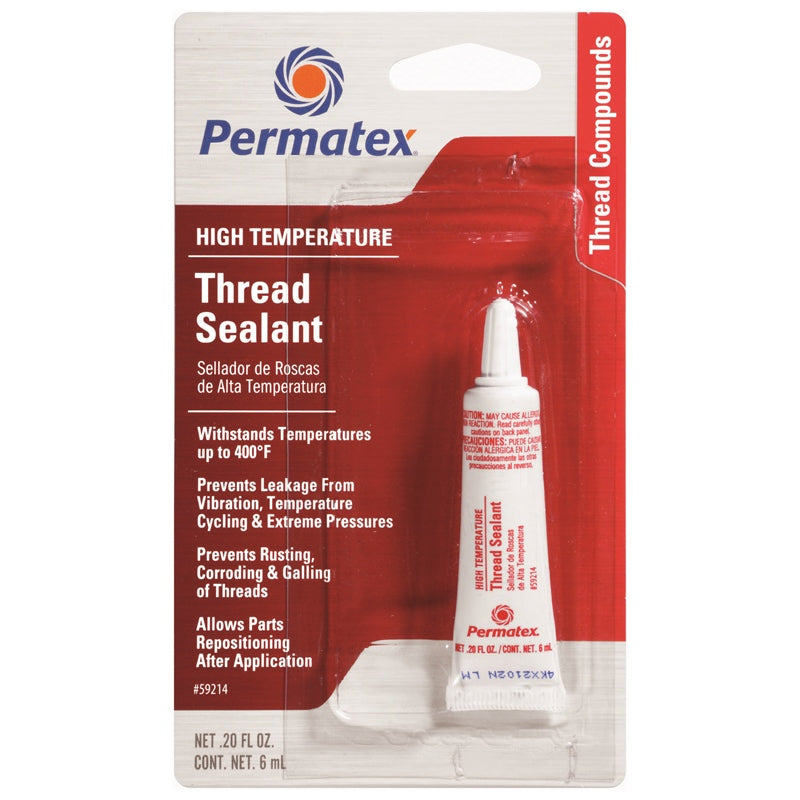 Permatex 59214 Thrd Sealant Hi-Temp 6ML Marine Boat