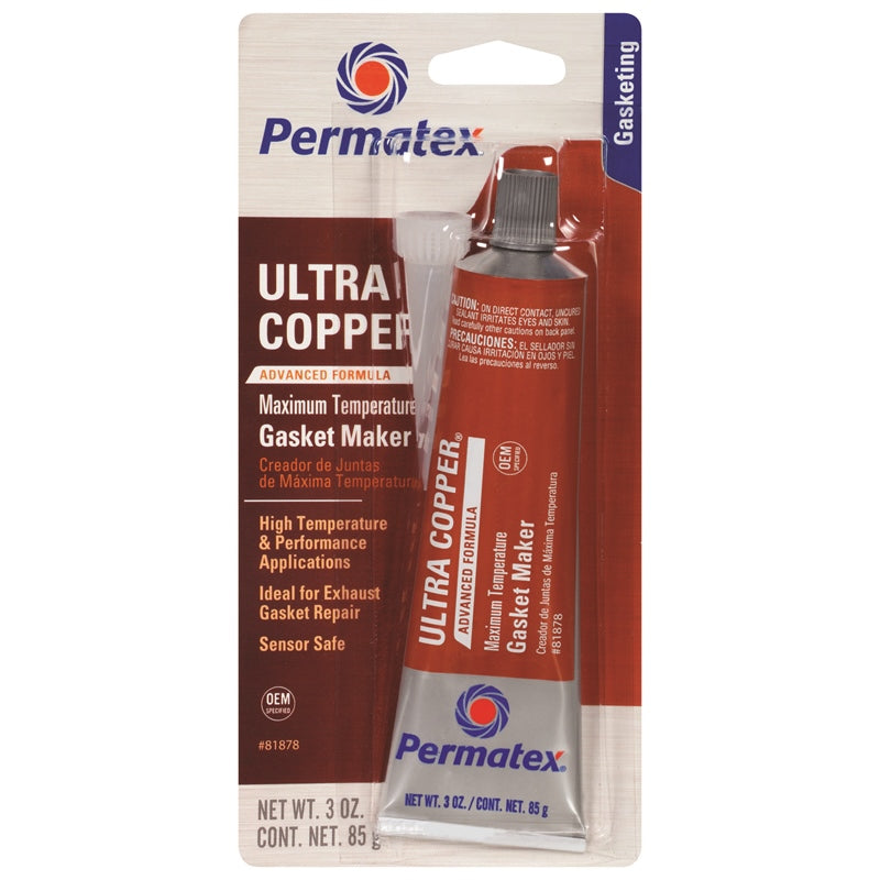 Permatex 81878 Gasket Slcn Cpr Htmp 3OZ Marine Boat