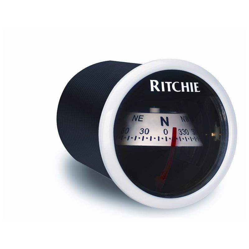Ritchie Navigation Ritchie X23WW Sport Dash Mount Compass, White/white dial - X-23WW