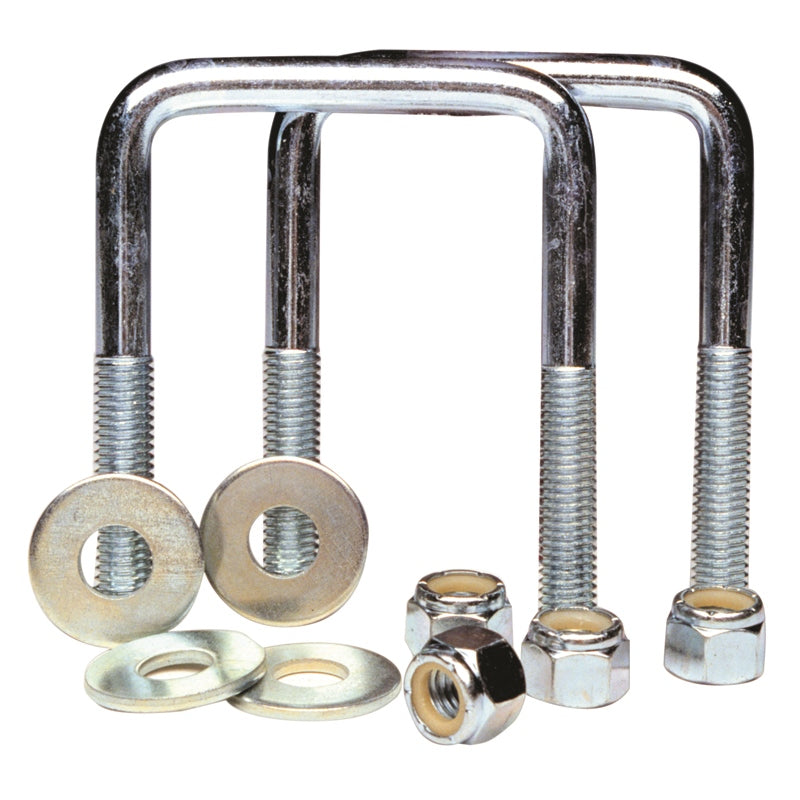 Tiedown Engineering Tie Down Engineering Zinc Plated Square U-Bolt Kit - 86210