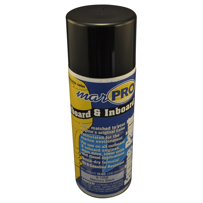 Marpro 6-1258 Aerosol Mercury Black 1258 Marine Engine