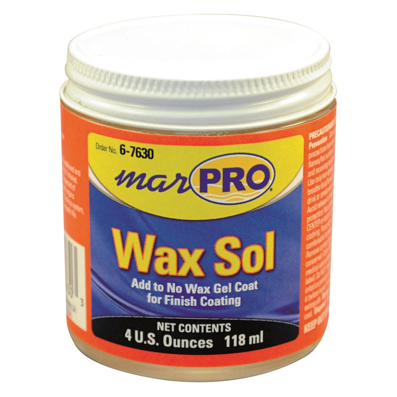 Marpro 2092993 Wax Sol 4 OZ F/1GAL Marine Boat