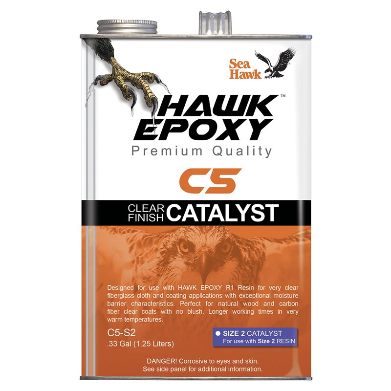 Hawk Epoxy C5-S1 Clear Fnish Cat SZ 1 .66P Marine Boat
