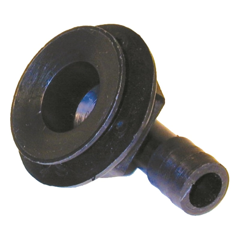 T-H Marine APD-190-DP Flush Drain 90* Concave Head Black