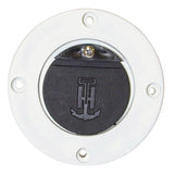 T-H Marine SA-2B-DP Scupper Adapter White With Black Flapper