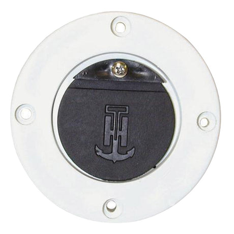 T-H Marine SA-2B-DP Scupper Adapter White With Black Flapper