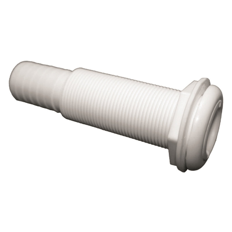 T-H Marine TH-1202xL-DP Thru-Hull Long White 1-1/8"