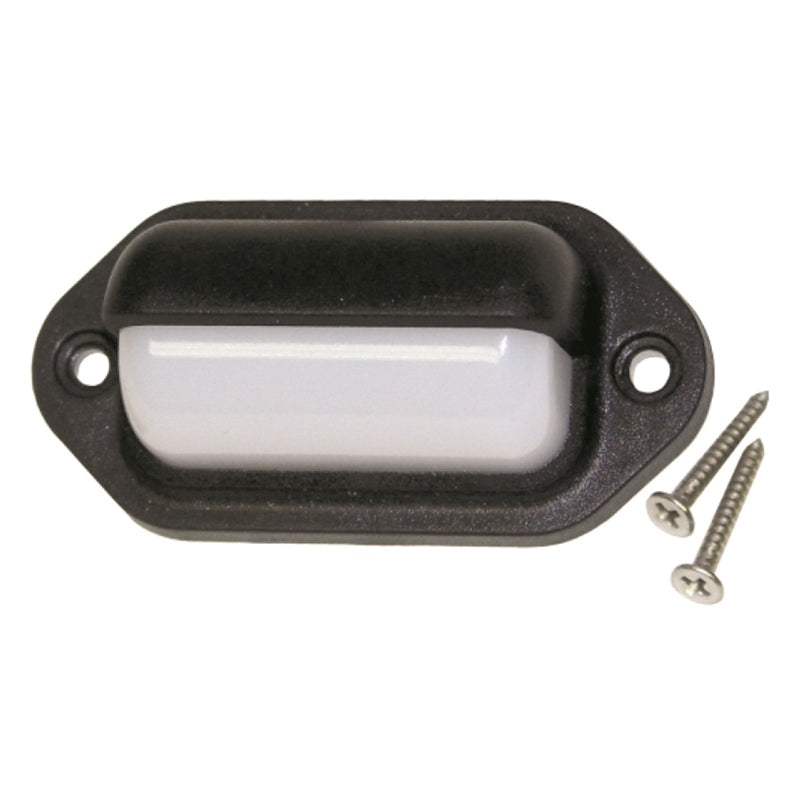 T-H Marine LED-51816-DP Courtesy Lite White LED Oblong Black/Bzl