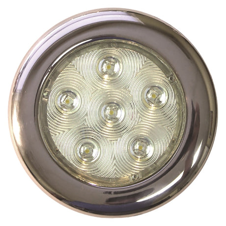 T-H Marine LED-51831-DP Puck Lite Surface Mnt Stainless Steel Bzl 4" White LED