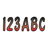 Hardline Products REBKG200 Letter Kit Red With Black Marine Boat