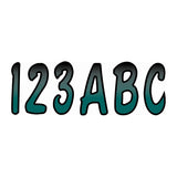 Hardline Products TEBKG200 Letter Kit Teal With Black Marine Boat