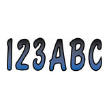 Hardline Products BLBKG200 Letter Kit Lgt Ble With Black Marine Boat
