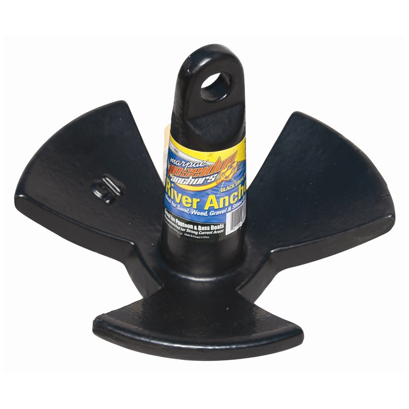 Marpac 7-0562 River Anchor Vinyl Coated Black 18# Marine Boat