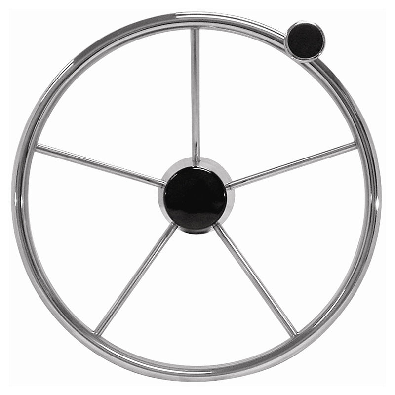 Marpac 7-0688 Str Wheel Stainless Steel Destroyer With Knob 22* 15.5"