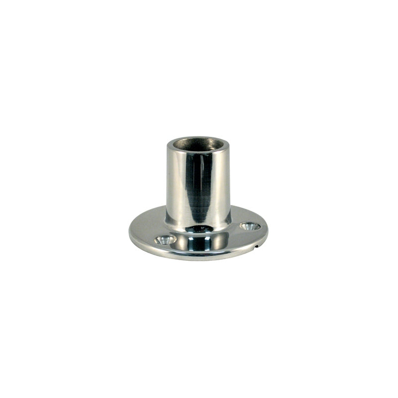 Marpac 7-0980 Rail Fitting Stainless Steel 1" Rnd Base 90* Marine Boat