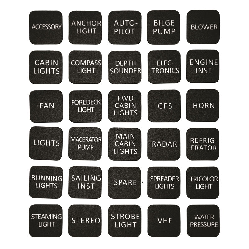 Marpac 7-1258 LABEL SET 30 SQUARE