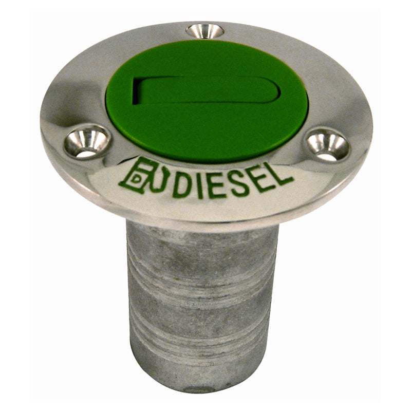 Marpac 7-1640 Deck Fill Stainless Steel Dsl Grn Cap Marine Boat