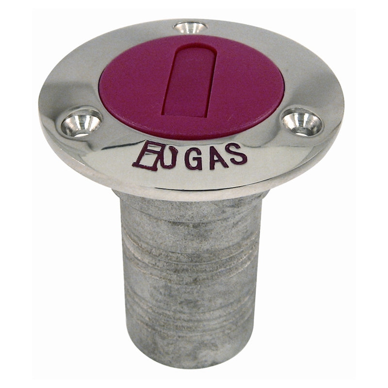 Marpac 7-1641 Deck Fill Stainless Steel Gas Red Cap Marine Boat