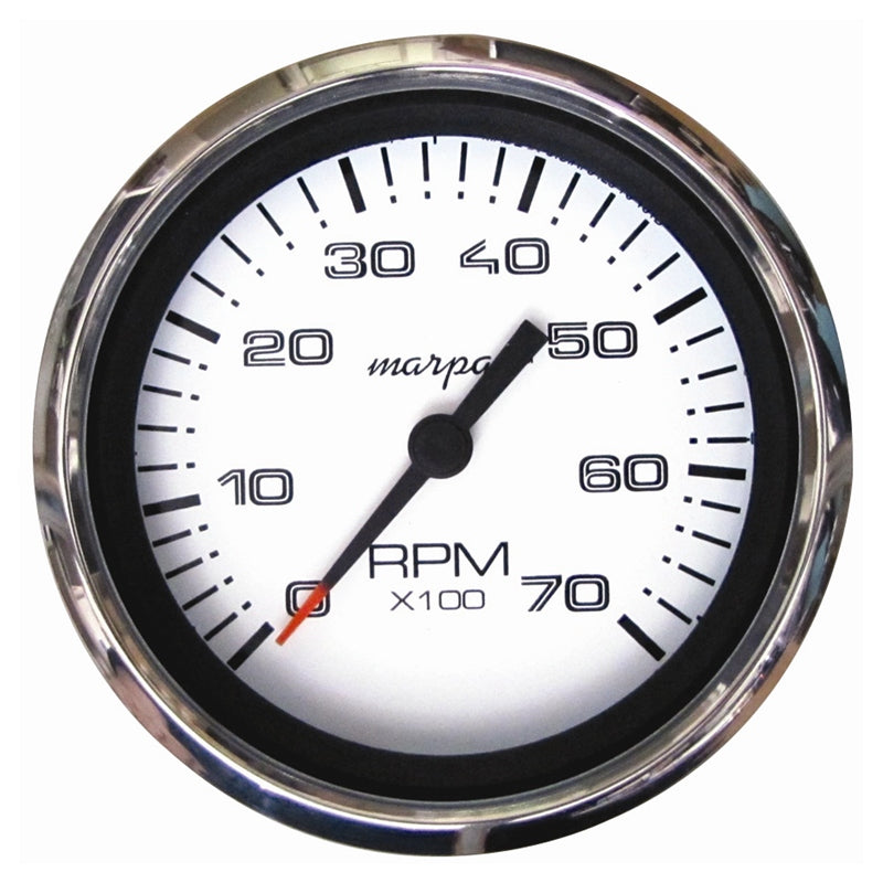 Marpac 29403 Engine Gauge Stainless Steel Bezel Tachometer 7K Marine Boat