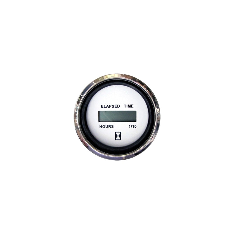 Marpac 32325 Engine Gauge Stainless Steel Bezel Hourmeter Marine Boat