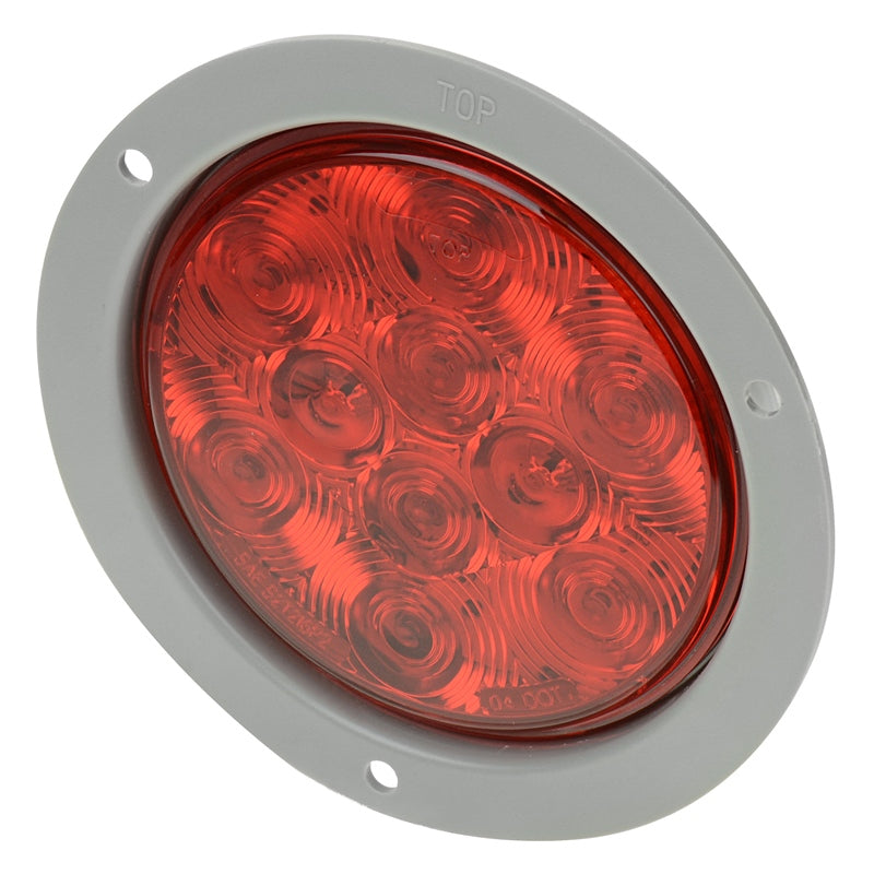 Marpac 7-59361 Trailer Tail Light M/LED Round 4" Flange Marine Boat