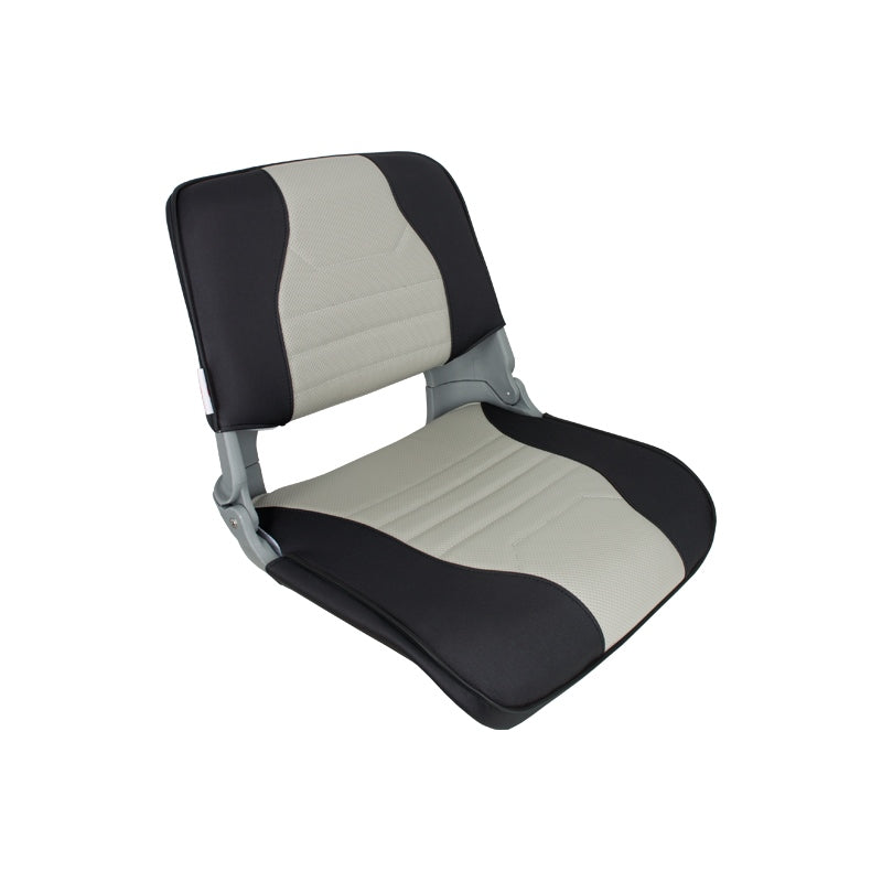 Springfield Marine 1061057 Molded Fold Seat Gray With Black-Gray Cushion