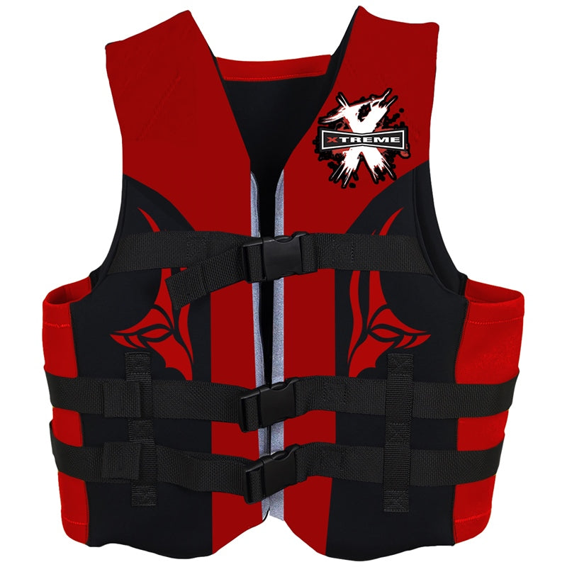 Marpac 75454 LF Jkt Neo Red/Gray 2x/3x Marine Boat