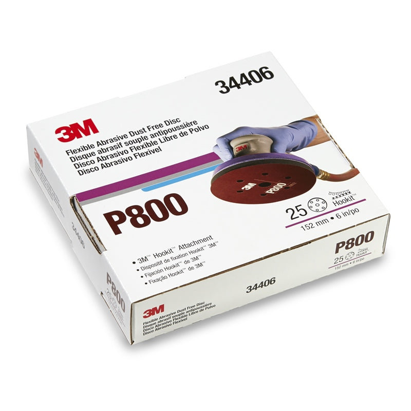3M 34406 Hkt Prp DF 6" P800 25/Bx Marine Boat