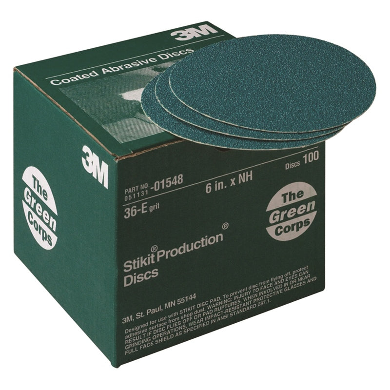 3M 1547 Stkt Grn 6" 40E 100Bx Marine Boat