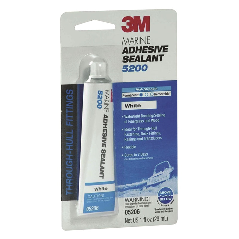 3M 5206 5200 Sealant White 1OZ Marine Boat