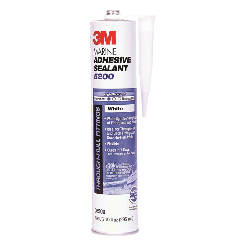 3M 6500 5200 Sealant White Cartridge Marine Boat