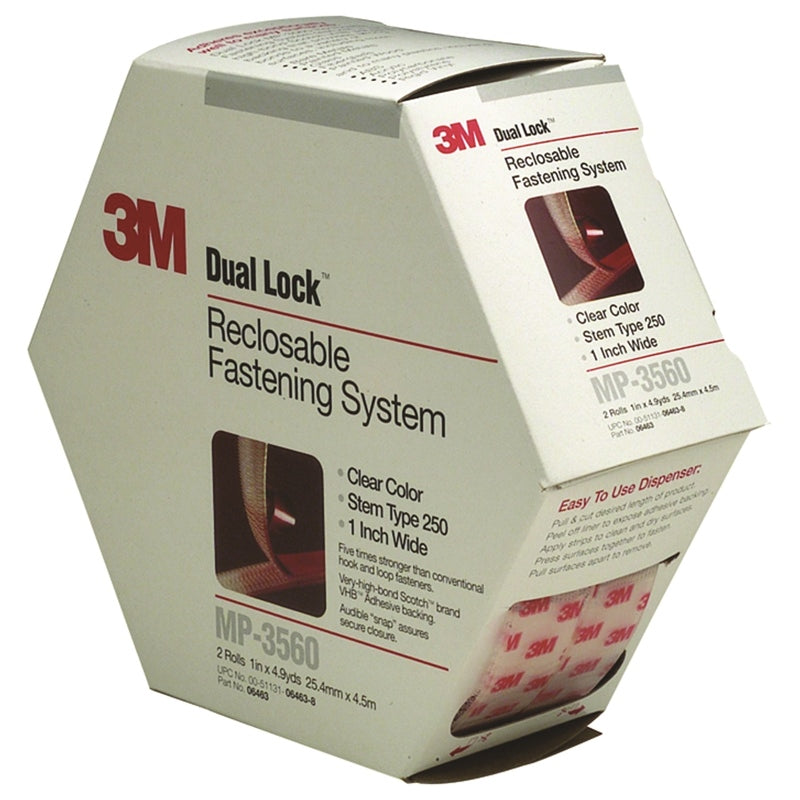 3M 6463 Reclosble Fstnr Tape Clear Marine Boat