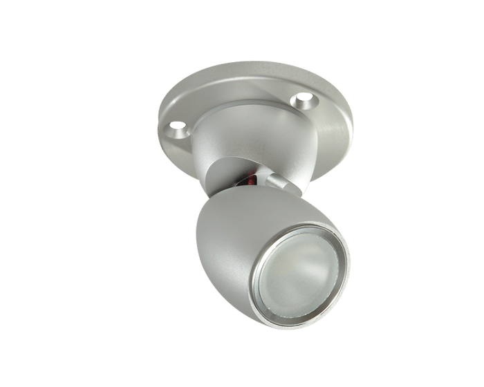 Lumitec GAI2 LED Positionable Light With Heavy Duty Base - Spectrum, Brushed, MPN 111830