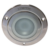 Lumitec Shadow Flush Mount LED Down Light - White/Red/Blue, Polished, MPN 114118