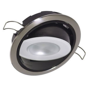 Lumitec Positionable Mirage LED Down Light - White/Red/Blue, Polished, MPN 115118