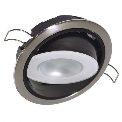 Lumitec Positionable Mirage LED Down Light - Warm White, Polished, MPN 115119