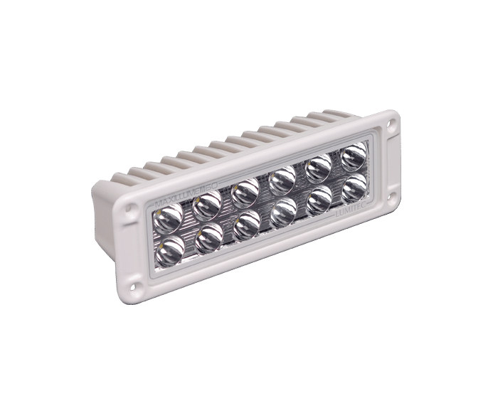 Lumitec Maxillume h60 Flush Mount LED Flood Light - White - White Dimming - 101336