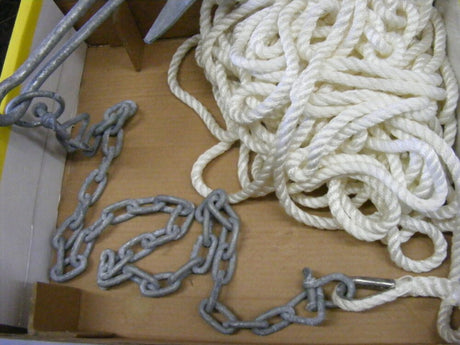Marpac 7-2303 Poseidon Slip-Ring 10 Lbs Anchor KIT Rope 3/8-Chain Boat 20'-24'