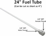 Marpac FF00320 Fuel-Gas-Water Tank 24" High Pick-Up 24" Tube 3/8"ID 1/4"NPT Boat