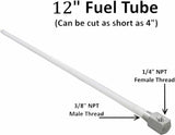 Marpac Fuel-Gas-Water Tank Pick-Up Tube MAX 12" High 3/8" ID 1/4NPT Boat 7-0947