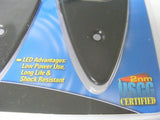 Marpac LT051350 LED Light Navigation RED-GREEN Flush Mount Side Boat BLACK Mate