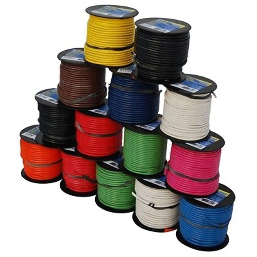 Marpac Marine Primary Tinned Wire 14 Gauge ORANGE 100_x0019_ Spools USCG 7-4322 SAE